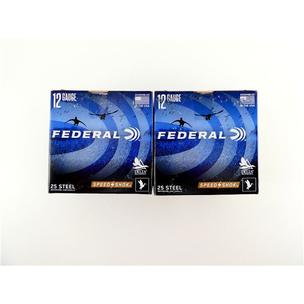 FEDERAL SPEED SHOK 12 GAUGE 3" STEEL SHOT SHELL AMMO LOT