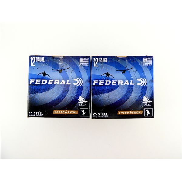 FEDERAL SPEED SHOK 12 GAUGE 3" STEEL SHOT SHELL AMMO LOT