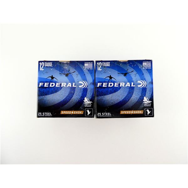 FEDERAL SPEED SHOK 12 GAUGE 3" STEEL SHOT SHELL AMMO LOT