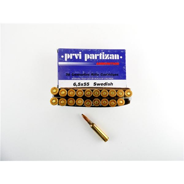 PRVI PARTIZAN 6.5X55 SWEDISH AMMO LOT