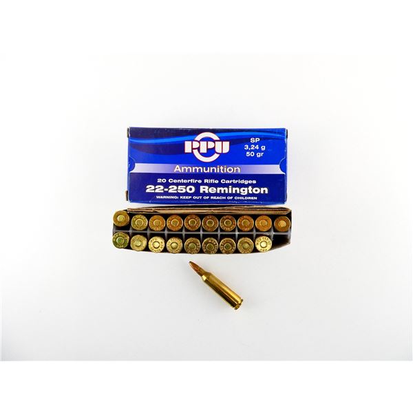 PPU .22-250 REM AMMO LOT
