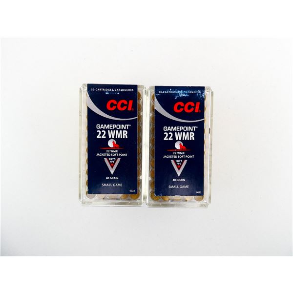 CCI GAMEPOINT .22 WMR AMMO LOT