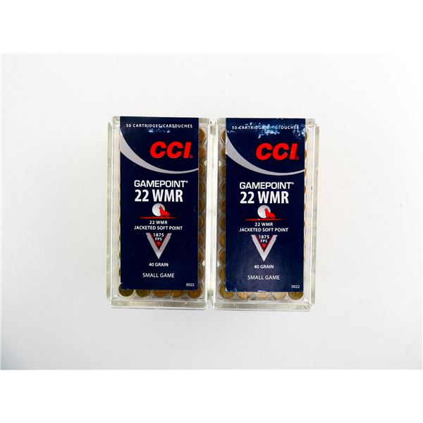 CCI GAMEPOINT .22 WMR AMMO LOT