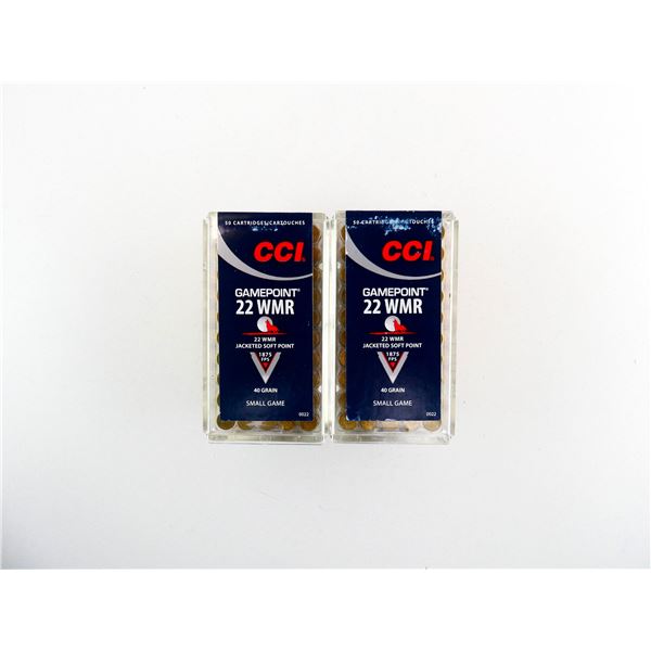 CCI GAMEPOINT .22 WMR AMMO LOT