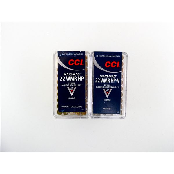 ASSORTED CCI MAXI-MAG .22 WMR AMMO LOT