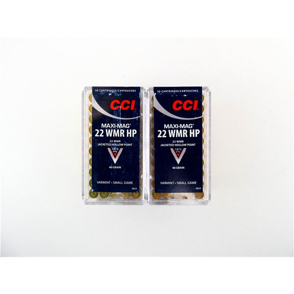 CCI MAXI-MAG .22 WMR AMMO LOT