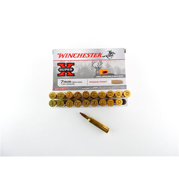 WINCHESTER 7MM REM MAGNUM AMMO LOT
