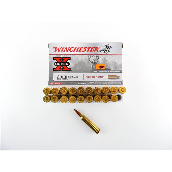 WINCHESTER 7MM REM MAGNUM AMMO LOT