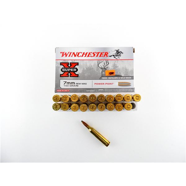 WINCHESTER 7MM REM MAGNUM AMMO LOT