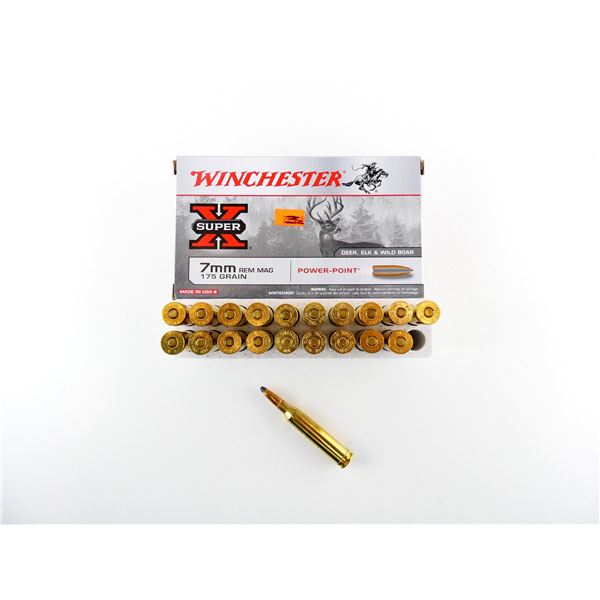 WINCHESTER 7MM REM MAGNUM AMMO LOT