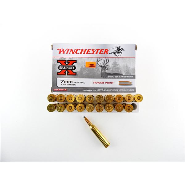 WINCHESTER 7MM REM MAGNUM AMMO LOT