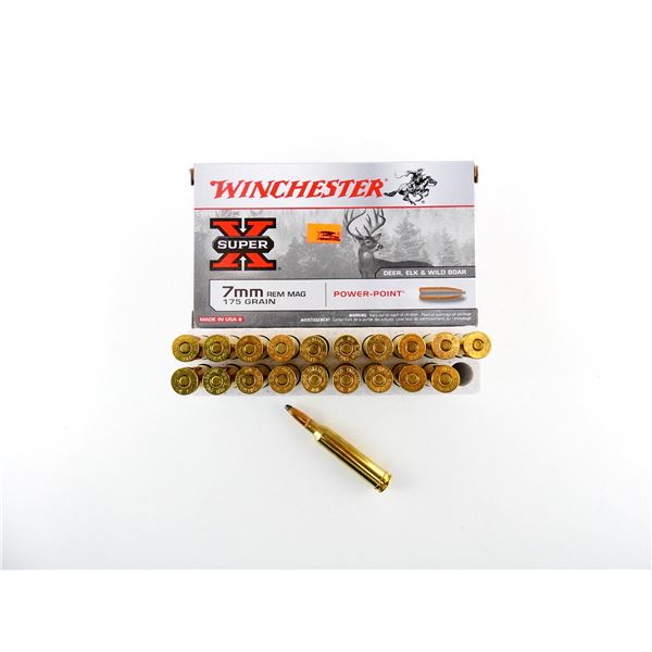WINCHESTER 7MM REM MAGNUM AMMO LOT