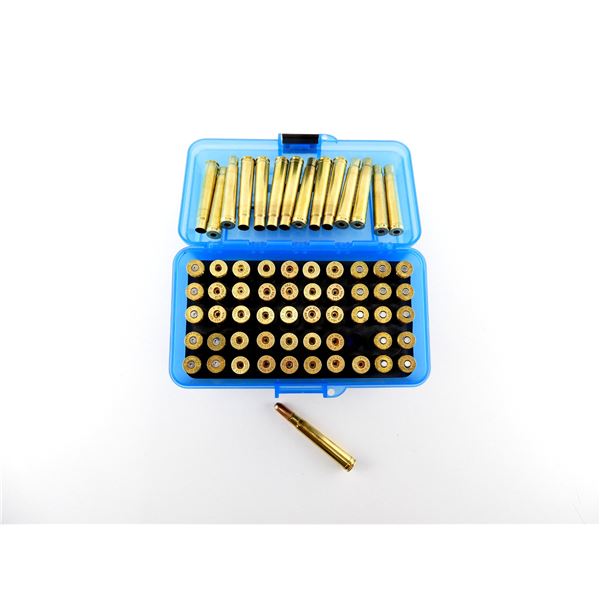 FEDERAL .375 H&H MAGNUM AMMO AND NON-PRIMED BRASS CASES LOT