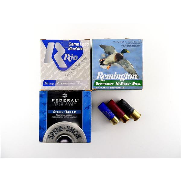 ASSORTED 12 GAUGE 2 3/4" AND 3" MAGNUM SHOT SHELL AMMO LOT