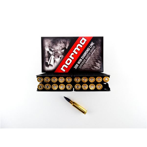 NORMA .308 WIN DIAMOND LINE SUPERIOR MATCH GRADE AMMO LOT