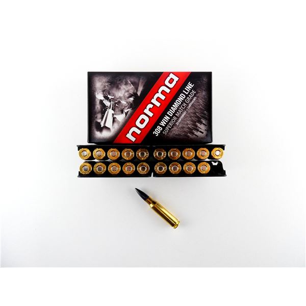 NORMA .308 WIN DIAMOND LINE SUPERIOR MATCH GRADE AMMO LOT