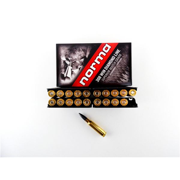 NORMA .308 WIN DIAMOND LINE SUPERIOR MATCH GRADE AMMO LOT