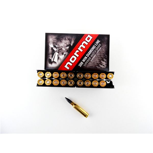 NORMA .308 WIN DIAMOND LINE SUPERIOR MATCH GRADE AMMO LOT