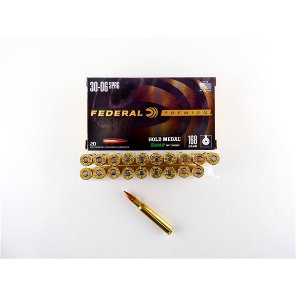 FEDERAL PREMIUM GOLD MEDAL .30-06 SPRG AMMO LOT