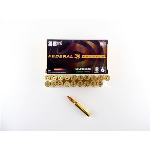 FEDERAL PREMIUM GOLD MEDAL .30-06 SPRG AMMO LOT