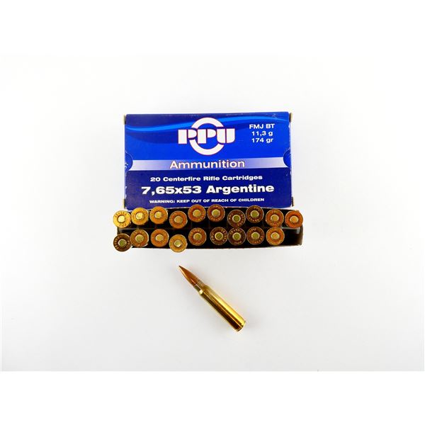 PPU 7.65X53 ARGENTINE AMMO LOT