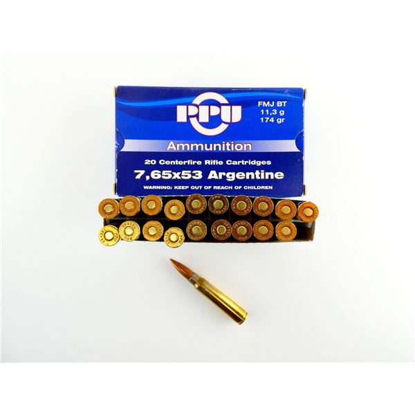 PPU 7.65X53 ARGENTINE AMMO LOT