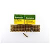 Image 2 : REMINGTON .22 HORNET AMMO AND NON-PRIMED BRASS CASES LOT