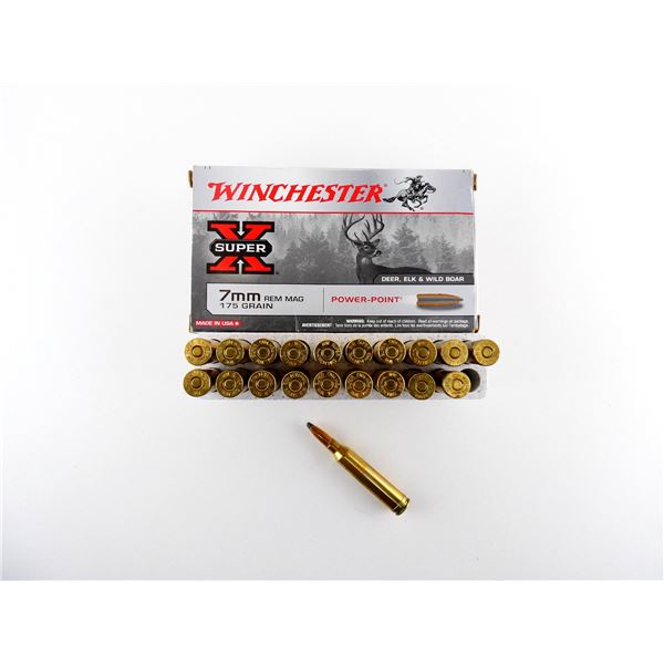 WINCHESTER 7MM REM MAGNUM AMMO LOT