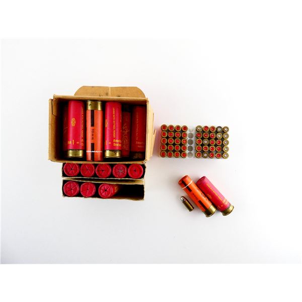 ASSORTED AMMO AND NON-PRIMED BRASS CASES LOT