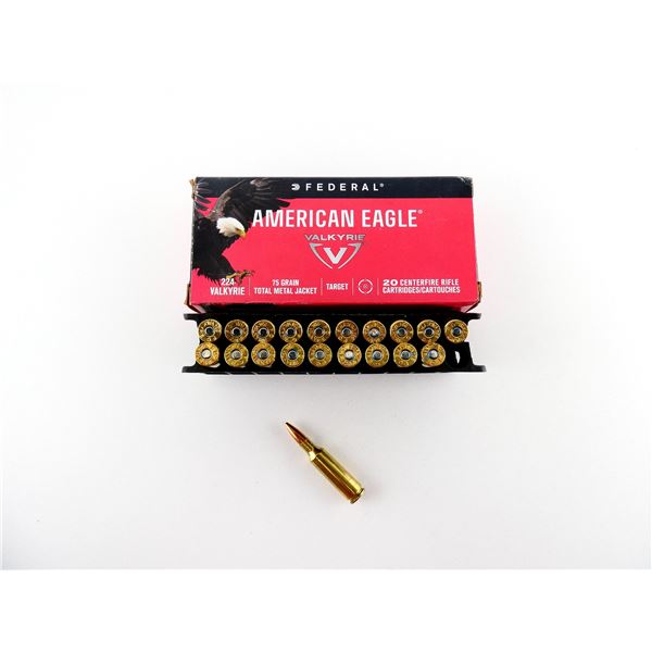 FEDERAL AMERICAN EAGLE .224 VALKYRIE AMMO LOT