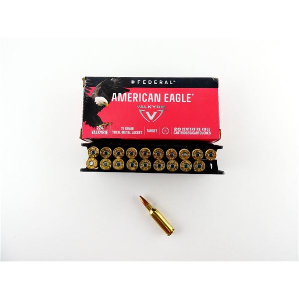 FEDERAL AMERICAN EAGLE .224 VALKYRIE AMMO LOT