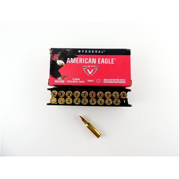 FEDERAL AMERICAN EAGLE .224 VALKYRIE AMMO LOT