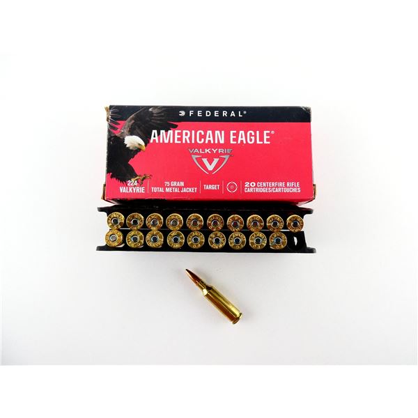 FEDERAL AMERICAN EAGLE .224 VALKYRIE AMMO LOT