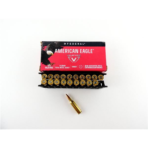FEDERAL AMERICAN EAGLE .224 VALKYRIE AMMO LOT