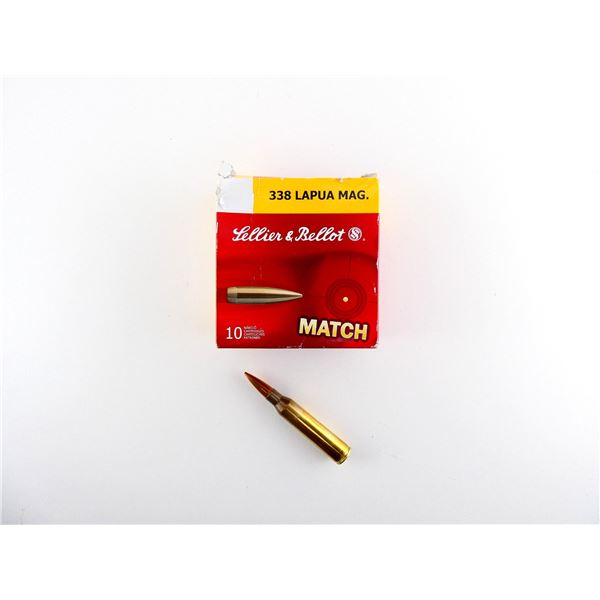 SELLIER & BELLOT .338 LAPUA MAGNUM AMMO LOT