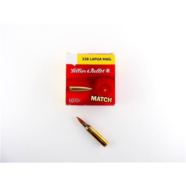 SELLIER & BELLOT .338 LAPUA MAGNUM AMMO LOT