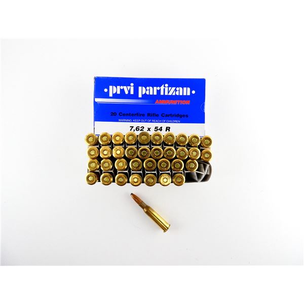 PRVI PARTIZAN 7.62X54R AMMO LOT