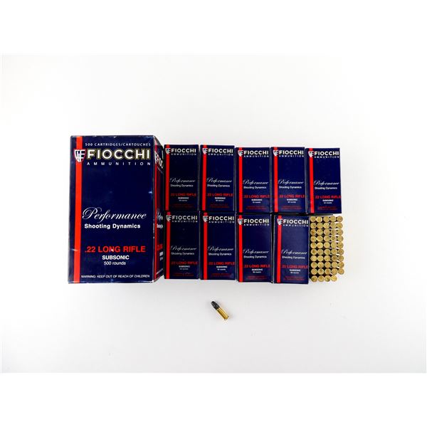FIOCCHI .22 LR SUBSONIC AMMO LOT