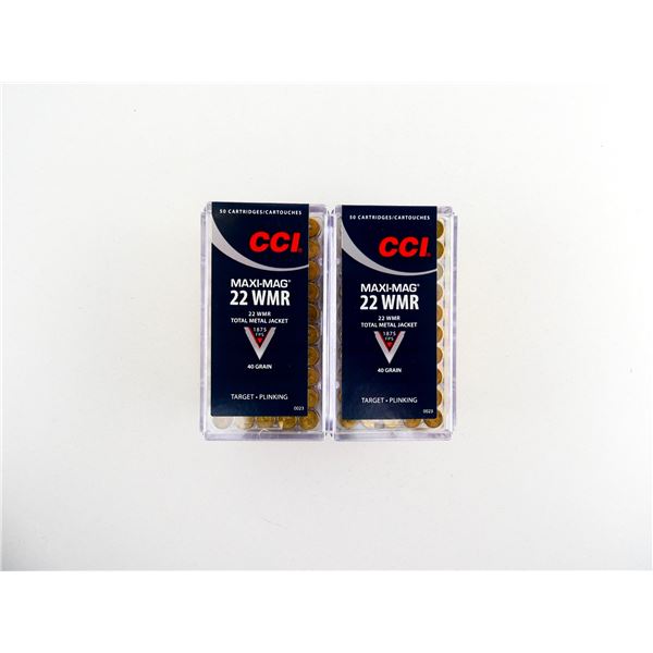 CCI MAXI-MAG .22 WMR AMMO LOT