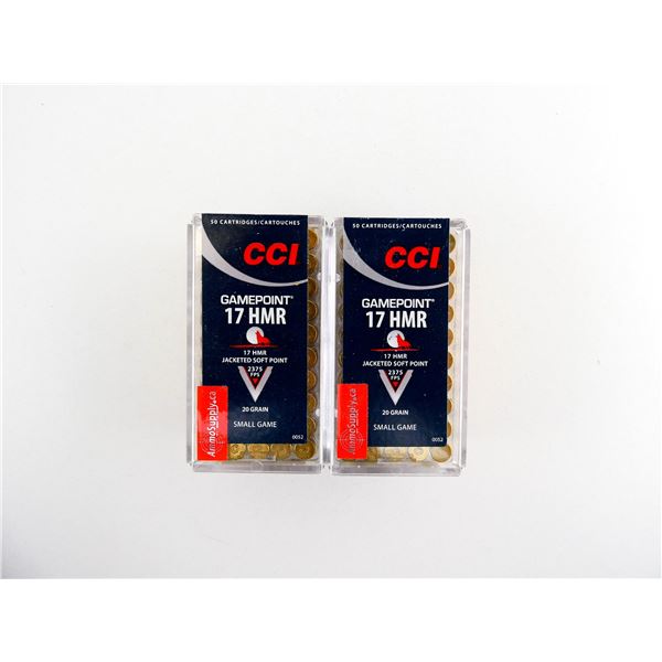 CCI GAME POINT .17 HMR AMMO LOT