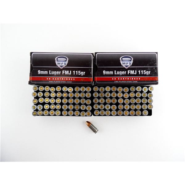MFS 9MM LUGER AMMO LOT