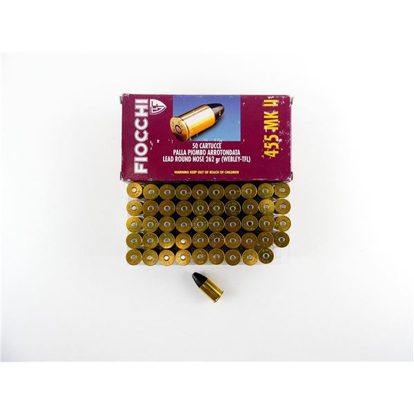 FIOCCHI .455 MK II (WEBLEY-TFL) AMMO LOT