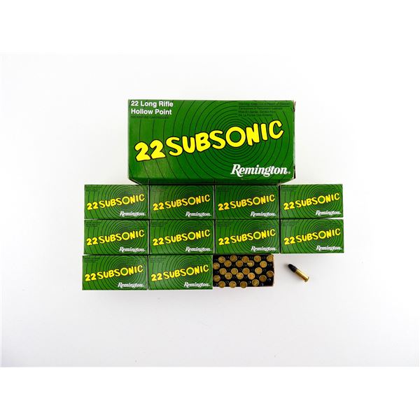REMINGTON SUBSONIC .22 LR AMMO LOT