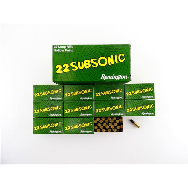 REMINGTON SUBSONIC .22 LR AMMO LOT