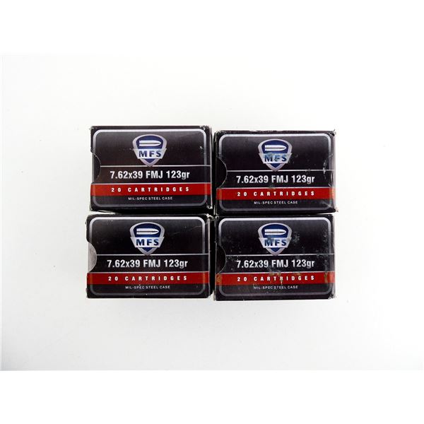 MFS 7.62X39MM AMMO LOT