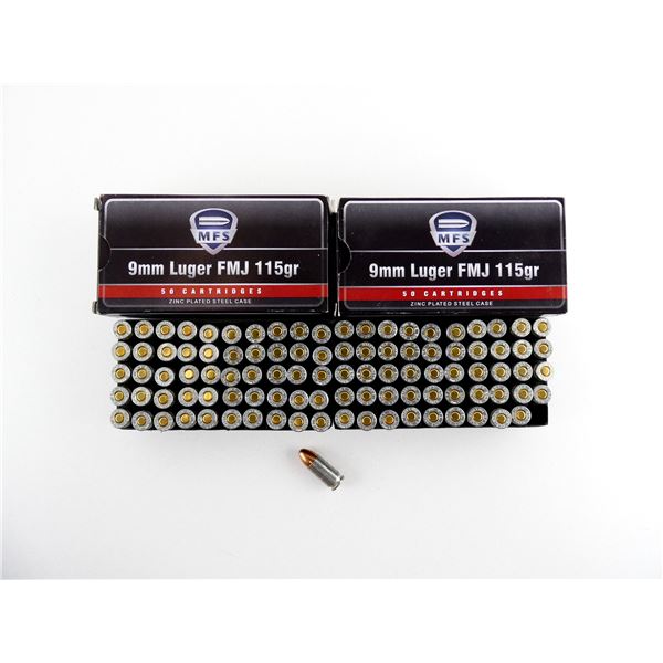 MFS 9MM LUGER AMMO LOT