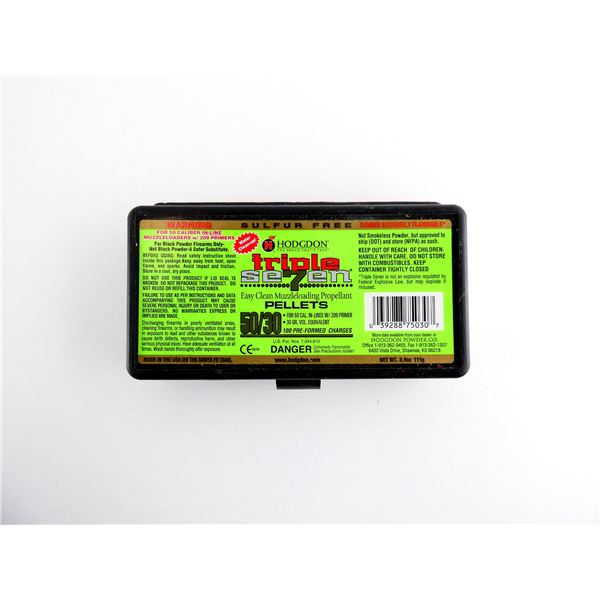 HODGON TRIPLE SEVEN PRE-FORMED PELLETS FOR .50 CALIBER MUZZLELOADERS LOT