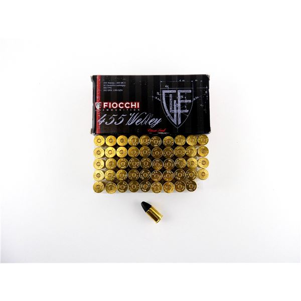 FIOCCHI .455 WEBLEY / MKII AMMO LOT