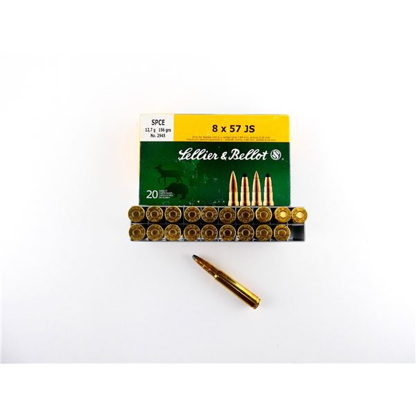 SELLIER & BELLOT 8X57 JS AMMO LOT