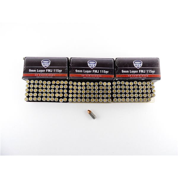 MFS 9MM LUGER AMMO LOT